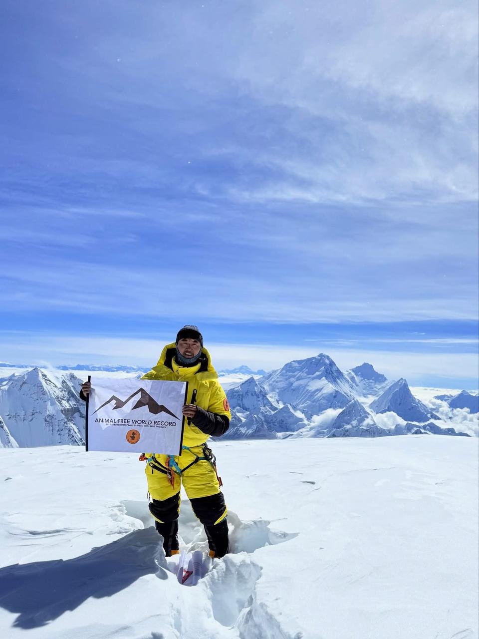 Mingma Tenzi Sherpa makes history: Scales all 14 peaks above 8,000m in animal-free gear